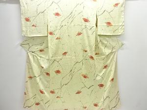 枝の実に扇模様小紋着物